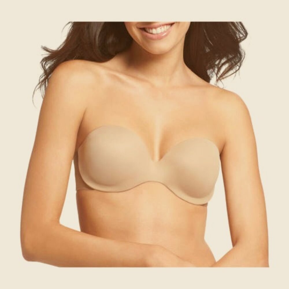 Warner''s This Is Not a Bra Convertible Strapless Bra 38C,Tan - 1693